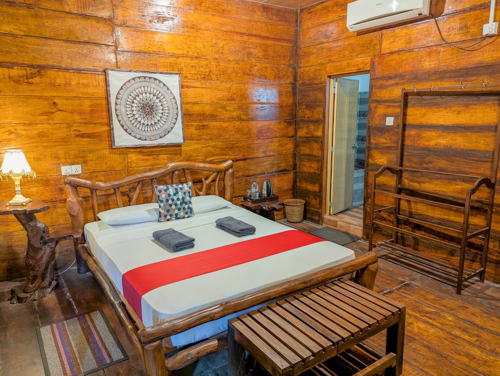 AC Wooden Room with Balcony